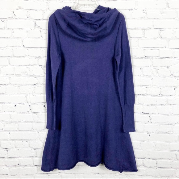 NWT prAna Coco Hooded Sweater Dress Purple Sz M - Picture 5 of 14